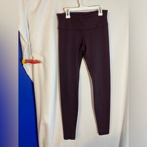 Lululemon High-Waisted Maroon Leggings, Size 6